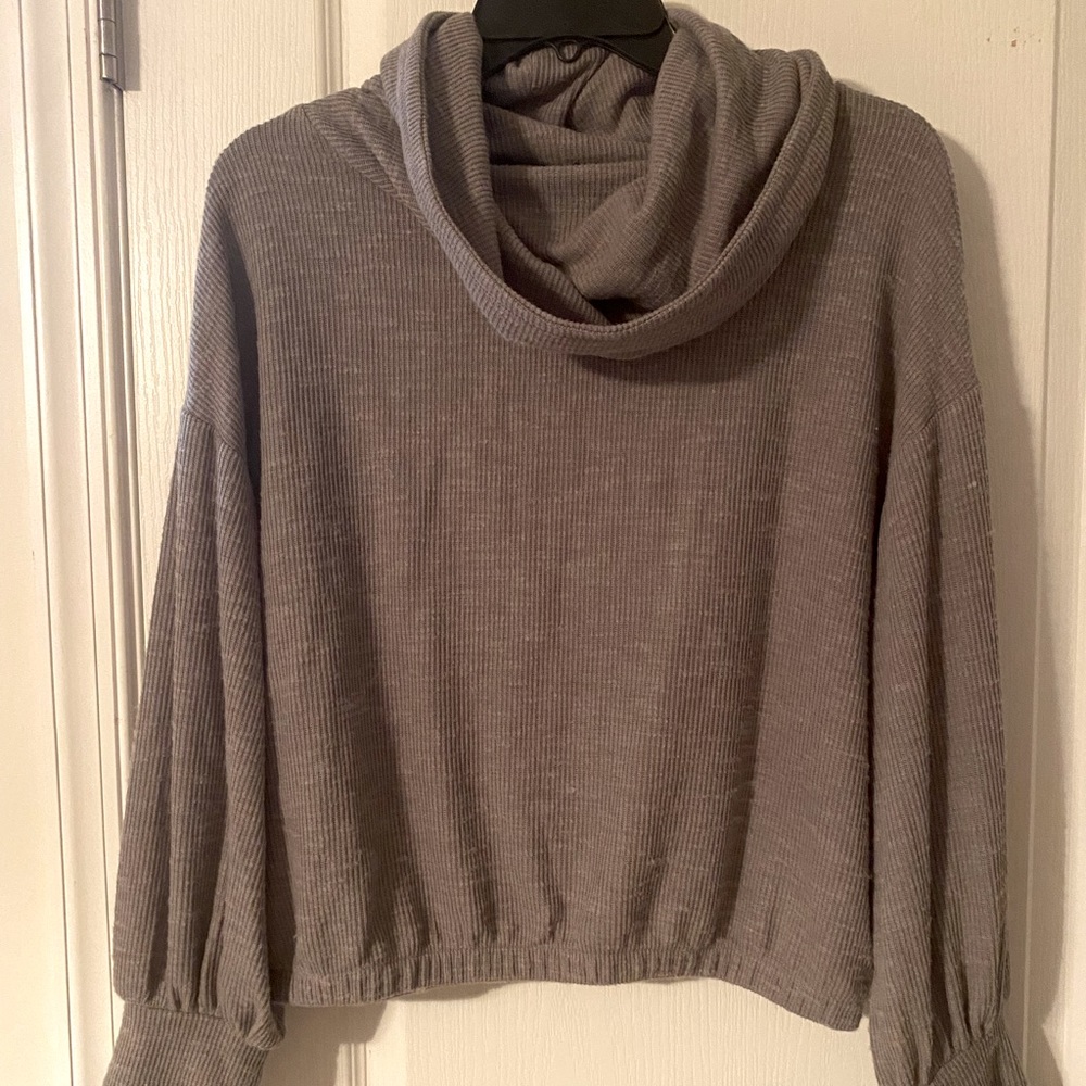 Express cowl neck crop sweater